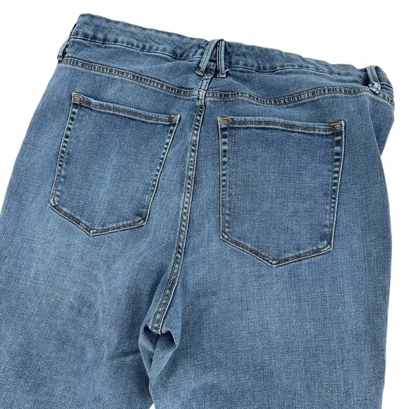 Good American Womens Good Skinny Legs Crop Jeans Denim Light Wash Blue Size 18 - Picture 5 of 12